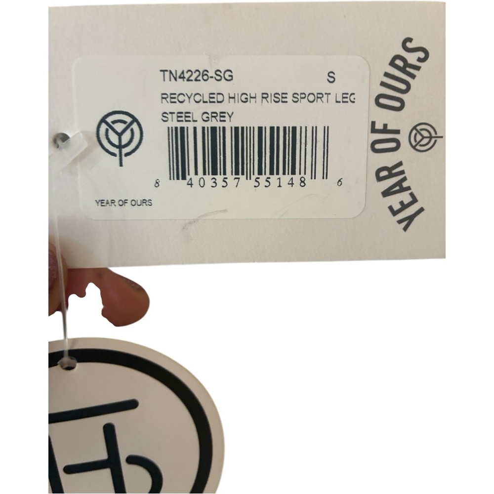 NWT Year of Ours Recycled High Rise Sport Leggings Steel Grey Size Small - Picture 8 of 9